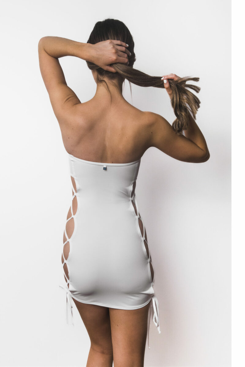 Brooklyn White 5320 Dress Back